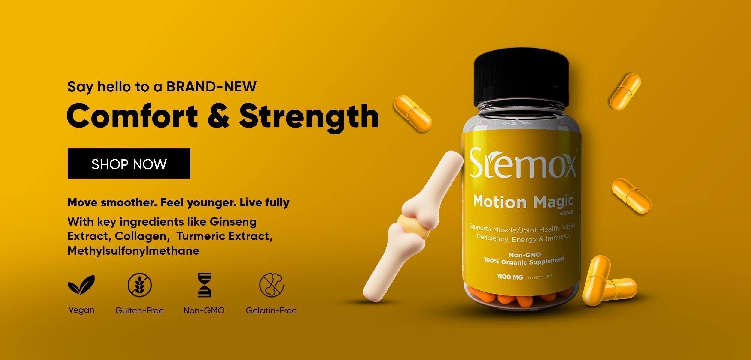 Bone and Joint Pain Relief Supplement 